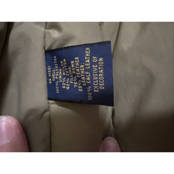 Polo Ralph Lauren Down Blend Puffer Vest Orange Men's XL Hooded, Detachable - Picture 11 of 16